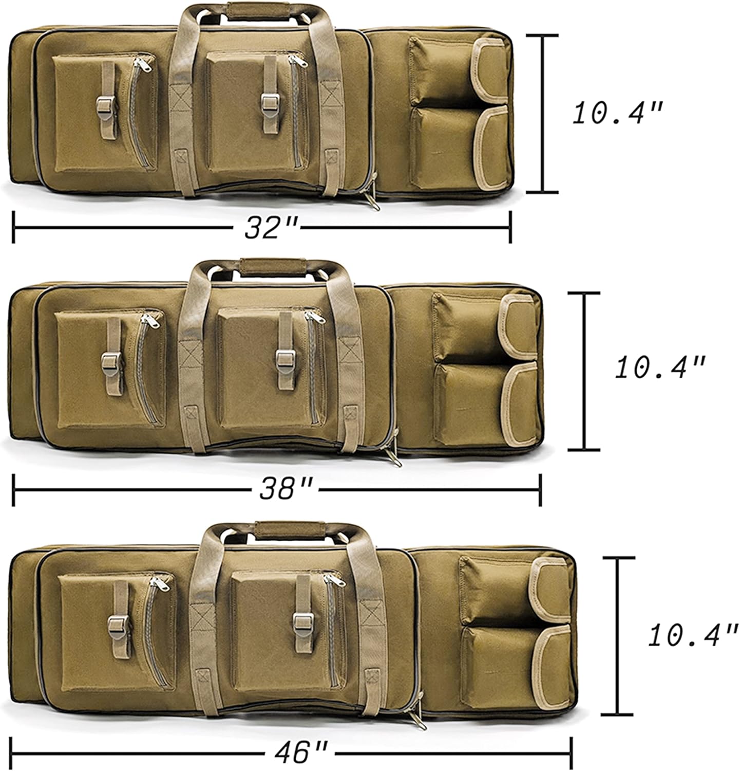 TaktZeit Tactical Rifle Case Outdoor Soft Rifle Bag for Hunting Fishing Gun Case with Adjustable Shoulder Strap