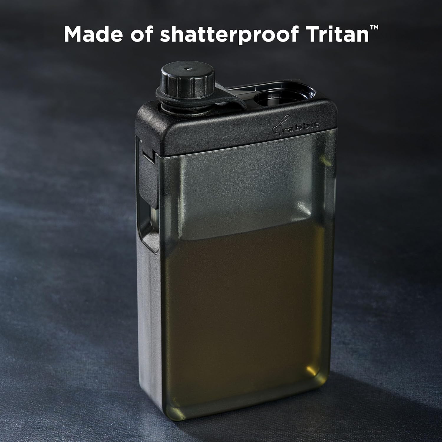 Rabbit Leak-Proof Discreet Flask – 6.5oz Pocket-Friendly, Shatterproof Tritan Alcohol Container with Wide Mouth & Tethered Cap – Portable BPA-Free Travel Flask for Concerts & Festivals - Image 6