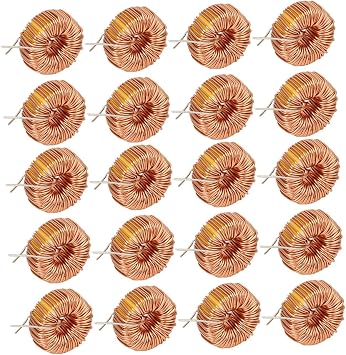 20Pcs Copper Coil Toroid Inductor Wire Inductor Coil for Circuit Board 5026 330UH 3A
