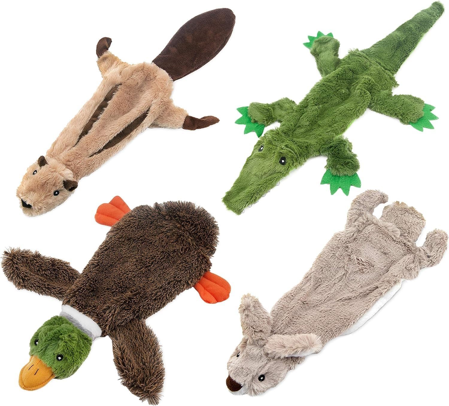 SPOT Woodland Collection Possum Dog Toy - 15" Plush Squeaky Grunt Toy With Double Squeakers