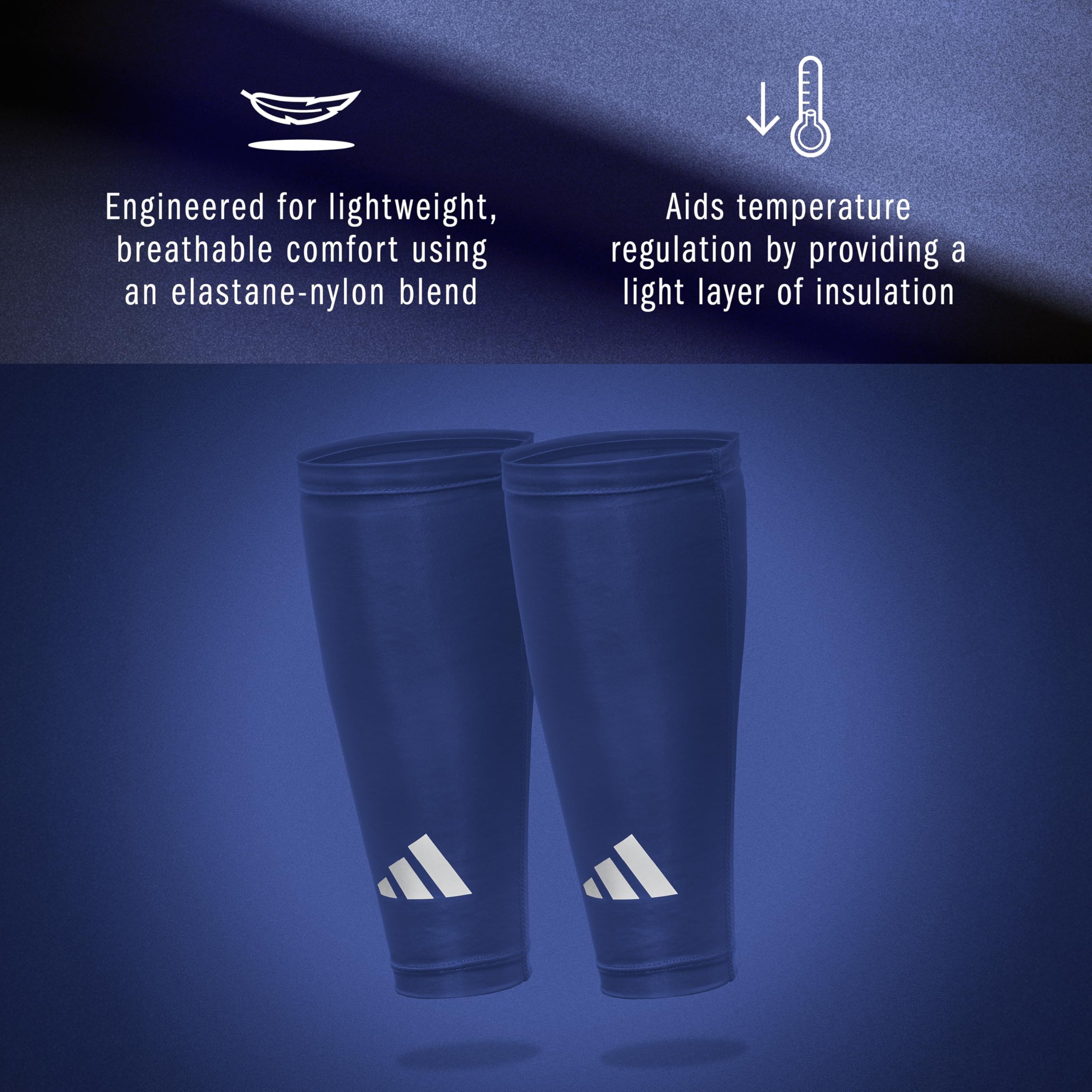 adidas Climacool kompresyjne bandaże na łydki, królewski błękit, rozmiar L/XL