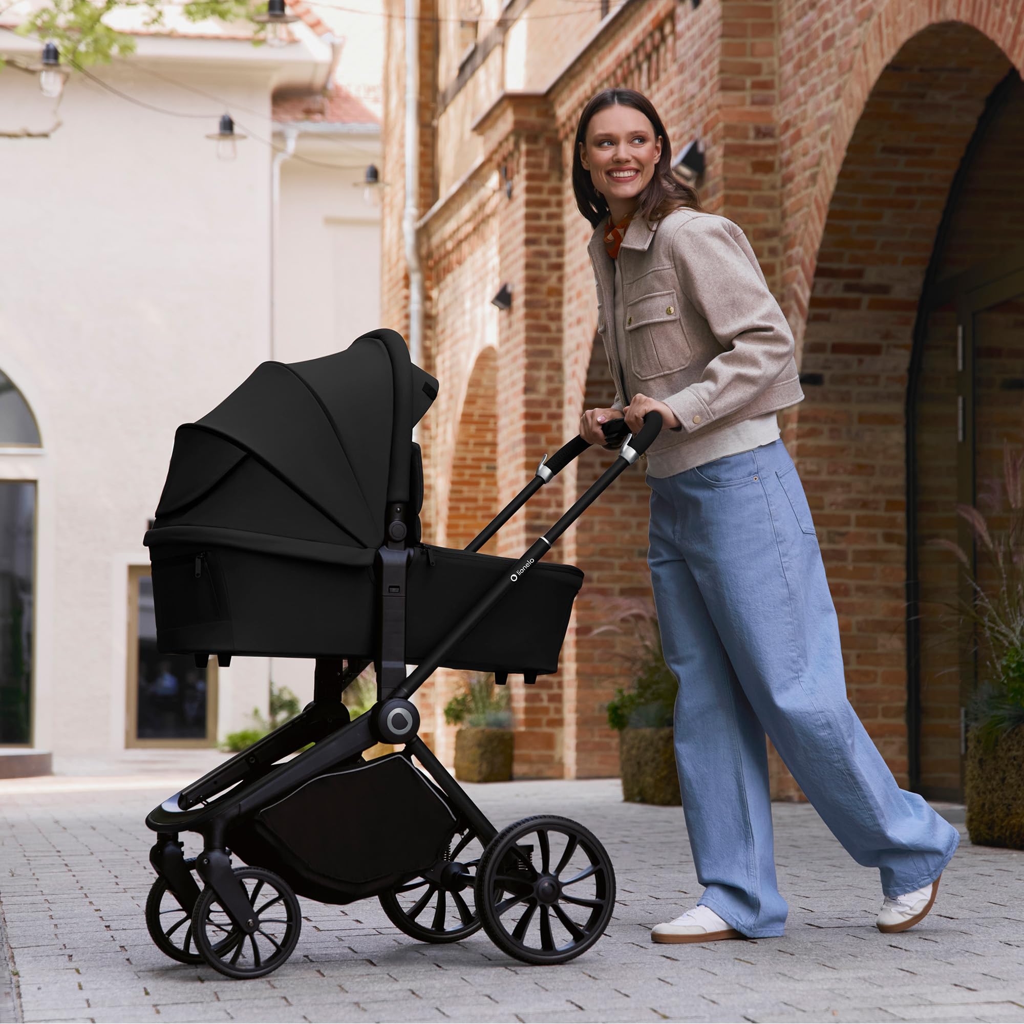 LIONELO MIKA PLUS 3-in-1 Buggy 0-48 Monate bis 22 kg Babywagen Kindersitz Babytrage 360° Räder