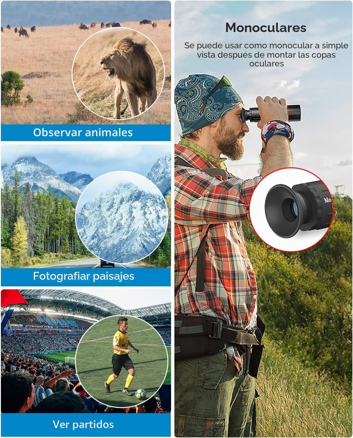 Apexel 18x Kit de Lentes telefoto (Lente Ancha 0.63x y Lente Macro 15x, Ojo de pez a 198 °, trípode Flexible para iPhone y Samsung) Black
