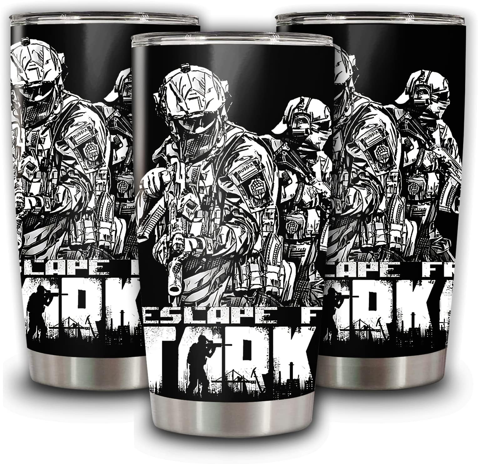 DOINB TIAN Insulated Tumbler Escape From Tarkov Stainless Steel Coffee Cup 20 Oz Vacuumvacuumtravel Mug
