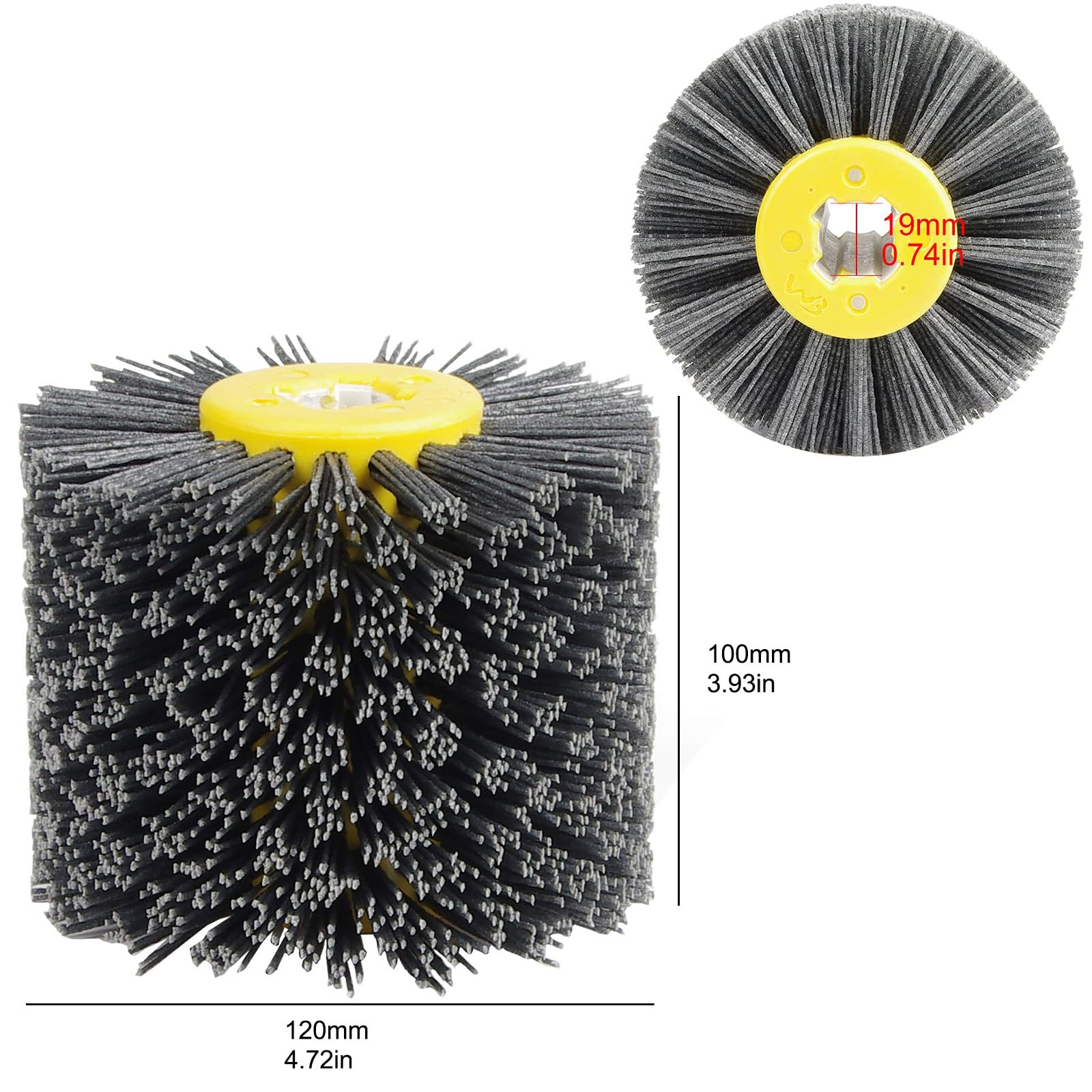 Cepillo De Rodillo Industrial De Nailon PA, Limpieza De Alambre Rotativo,  Máquina De Lavado Poluente De, image size:1600x1600
