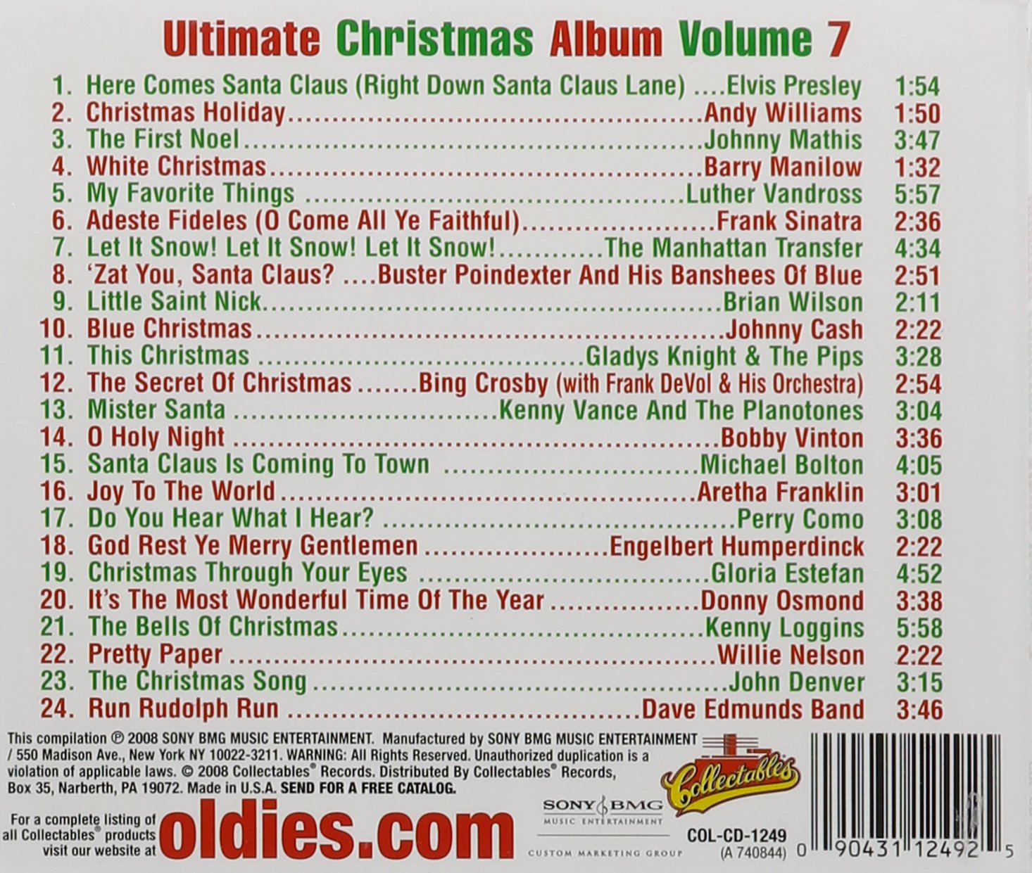 Ultimate Christmas Album 7: Wcbs FM 101.1