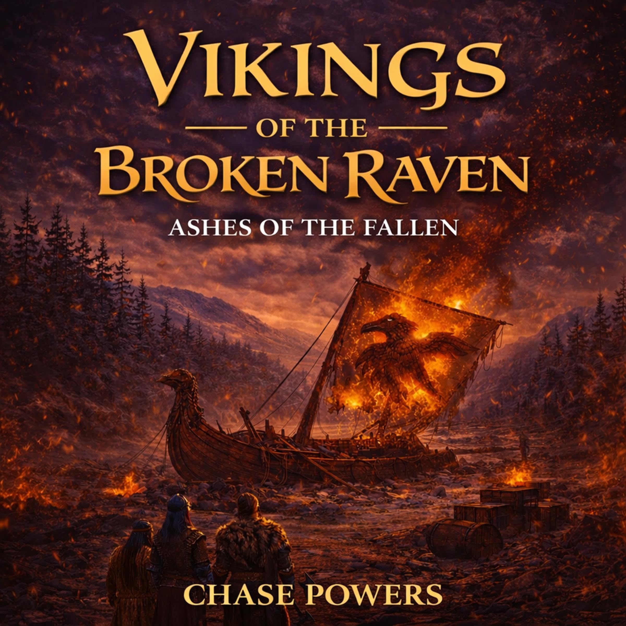 Cover art for Vikings of the Broken Raven: Ashes of the Fallen