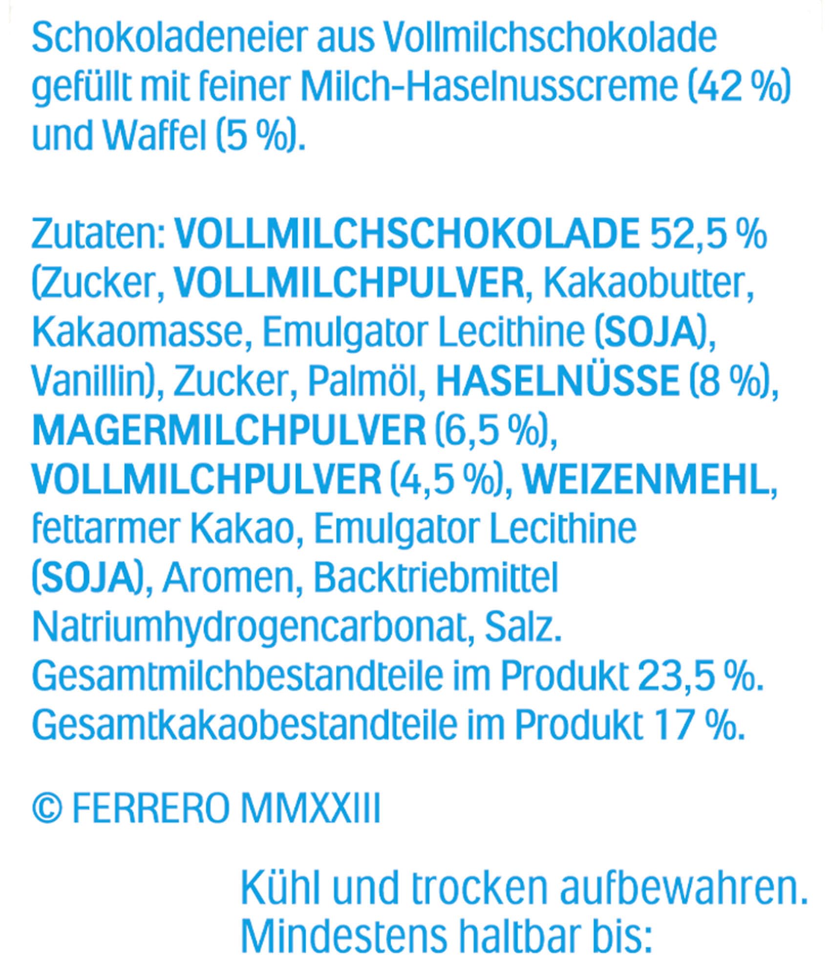 kinder Bueno Eggs – gefüllte Schokoladen-Eier mit Haselnusscreme – Vollmilchschokolade zu Weihnachten & Advent… – Ansicht 7