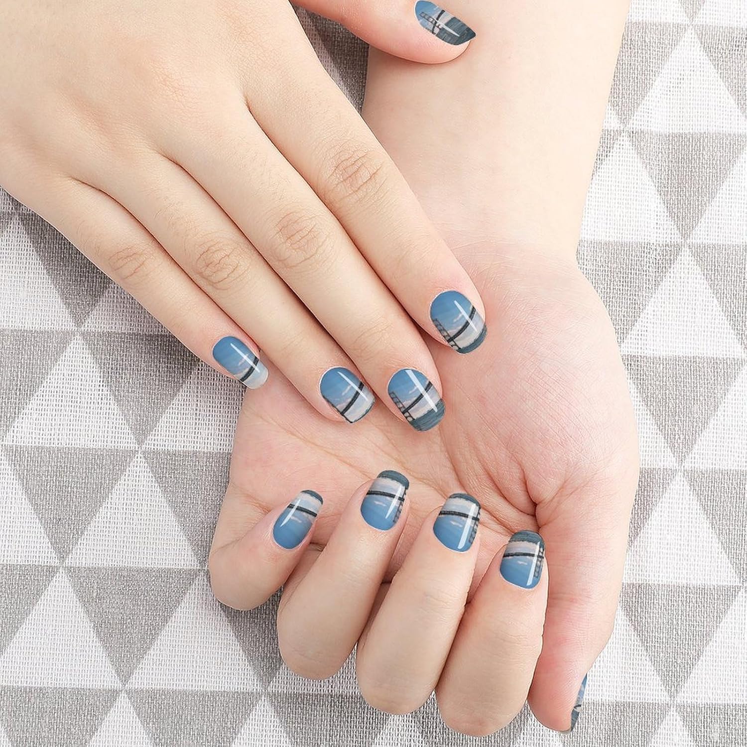 Nail Strips Bundle Full Wrap Long Lasting Nail Polish Strips Easy Application and Removal Salon Quality Self Adhesive Art Stickers for Women Gifts