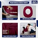 GADDA CO Queen Size Waterproof Mattress Protector – Ultra Soft Cotton Bed Cover, Breathable & Hypoallergenic – 75"x60", Beetroot, Fits Up to 10" Mattress gallery image