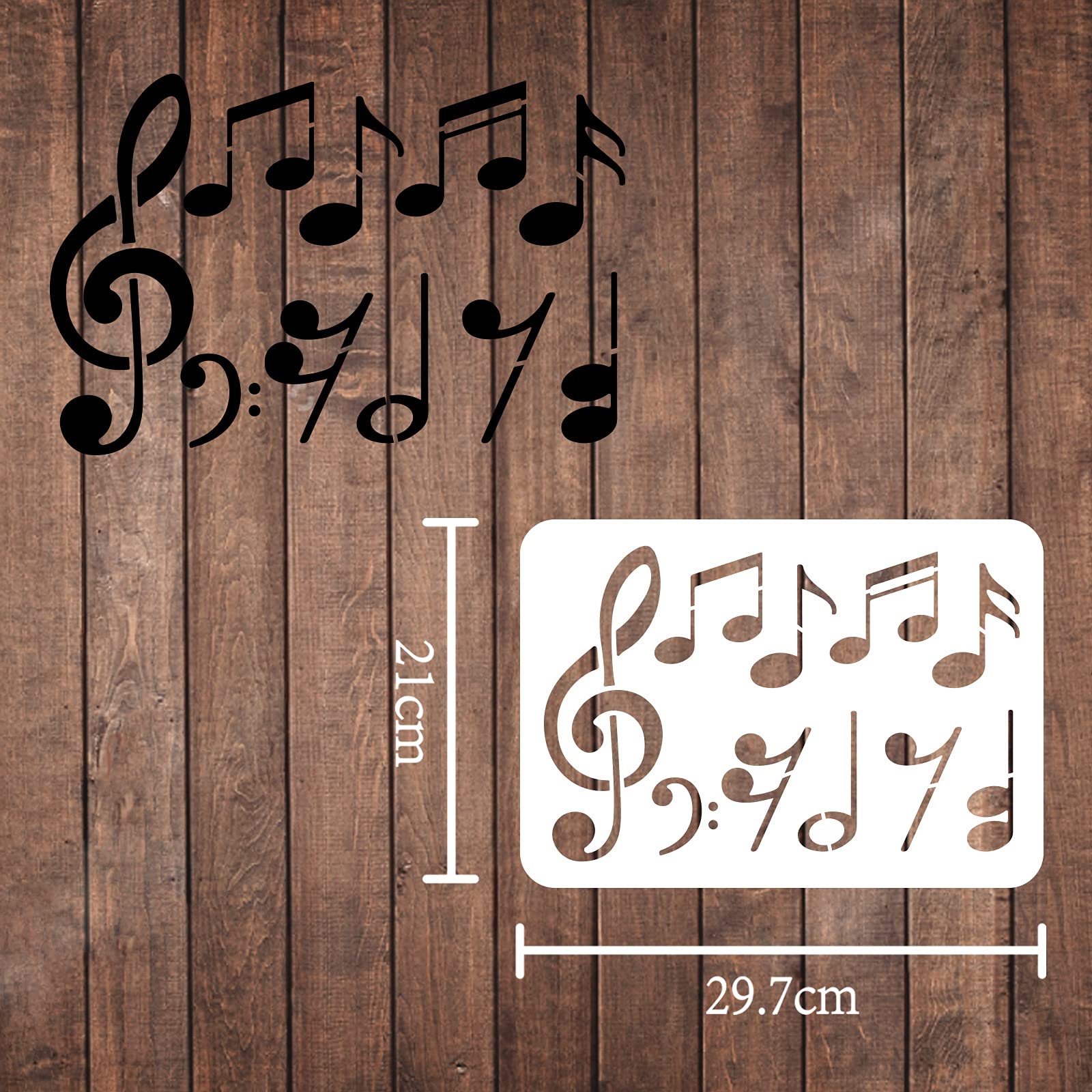 Stencil Note Musicali Decora - Per Dolci E Torte - Foto 4