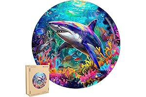 Big Shark Wooden Jigsaw Puzzle (11.3 * 11.3in-200pcs)