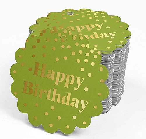 Miniatura 107 de Etiquetas colgantes para botellas de feliz cumpleaños, paquete de 100 unidades Blanco,Aqua Blue,Negro,Azul,Azul turquesa oscuro,Rosa