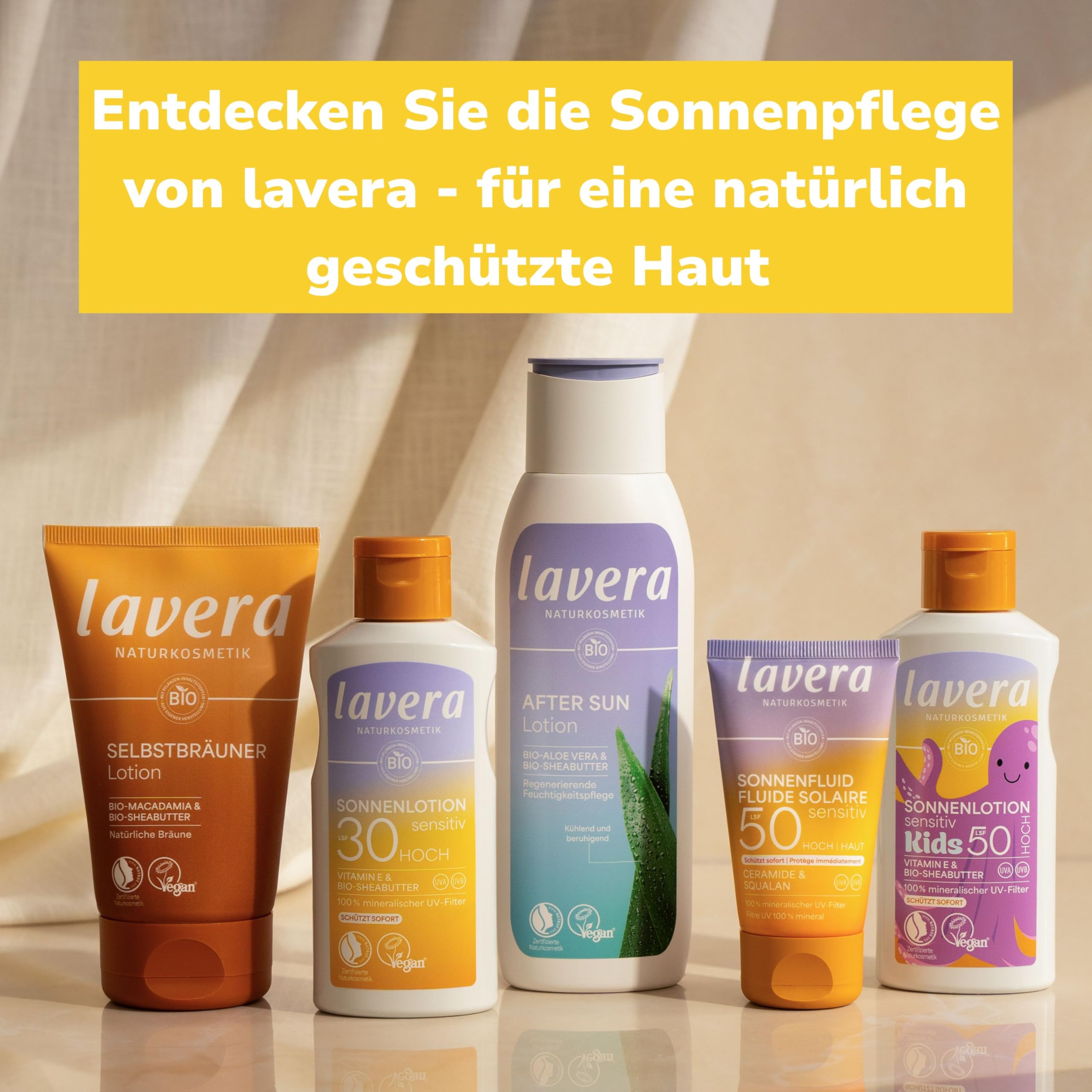 lavera After Sun Lotion - 24 h Feuchtigkeitspflege - beruhigend & khlend -  Sonnenschutz - vegan - Naturkosmetik - 200 ml : Amazon.de: Kosmetik