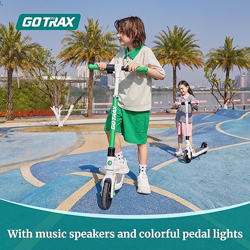 Miniatura 3 de Gotrax GKS Series - Patinete eléctrico para niños, ruedas sólidas de 6 pulgadas, máximo de 410 millas y potencia de velocidad de 7.59.4 Mph por