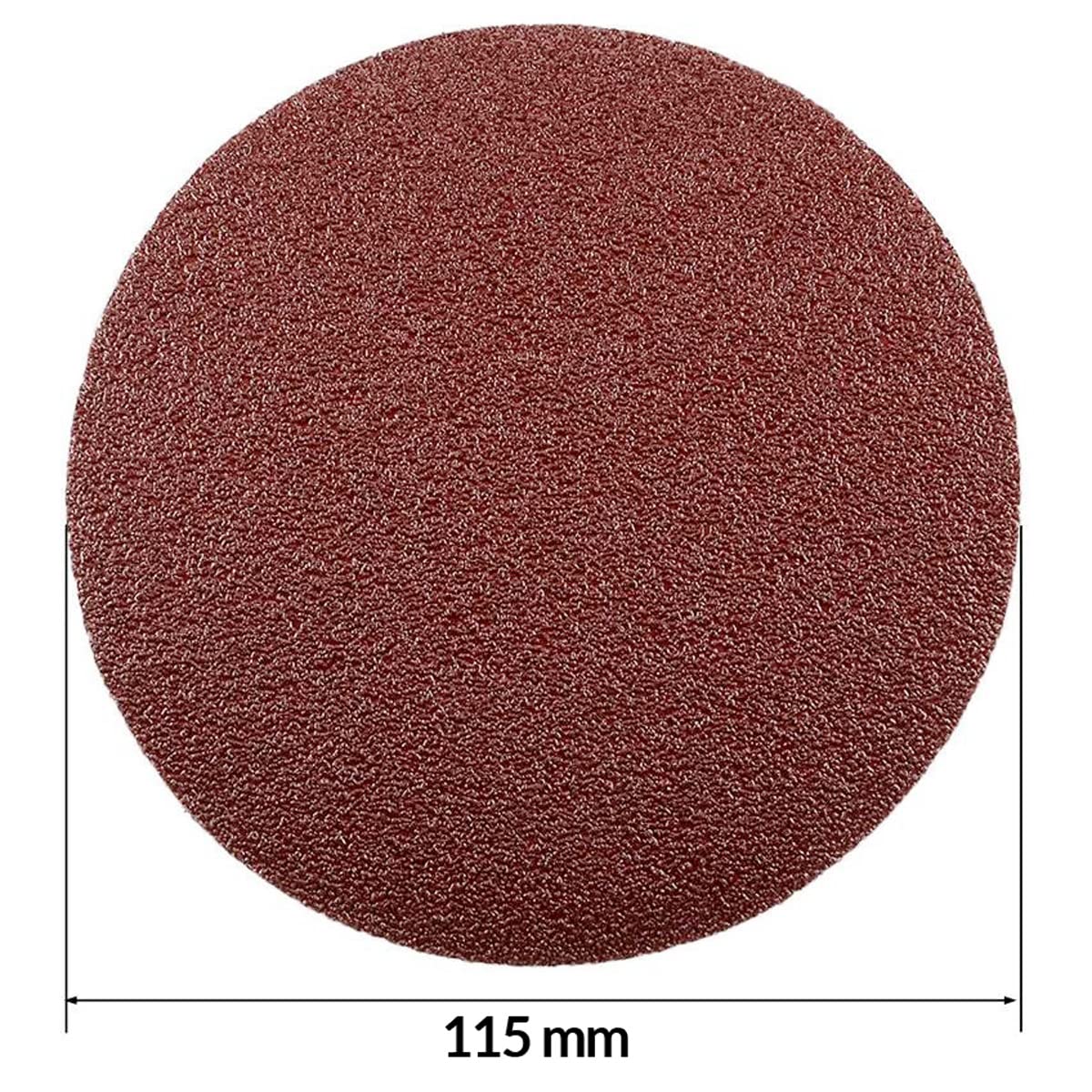 Telvesse 100 Adet Cırt Zımpara Matkap Spiral 115 mm Daire Zımpara Ahşap Metal Zımparası (50 kum)
