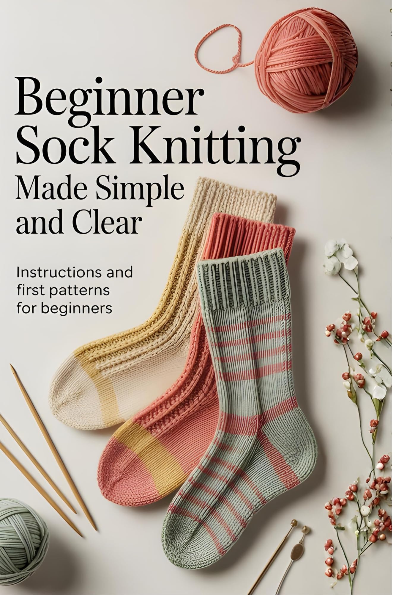 Beginner Sock Knitting Made Simple and Clear: Instructions and First Patterns for Beginners