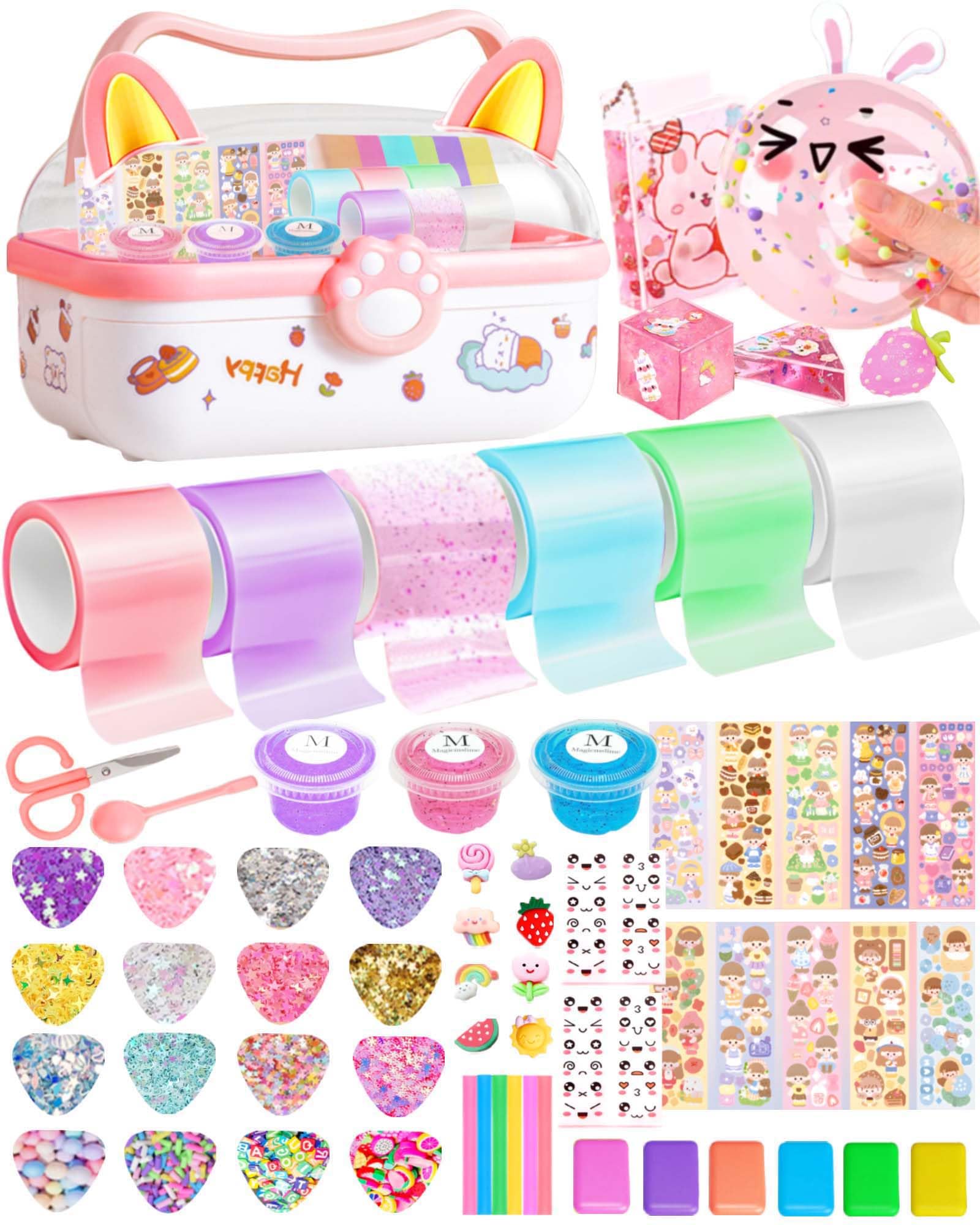 Nano Tape Bubble Kit for Kids, Squishy Maker Making Kit, Birthday for 4 5 6 7 8 9 10 Year Old Girls Girl Grandkids, Kids Toys for Girls 4-6 6-8 8-10 10-12