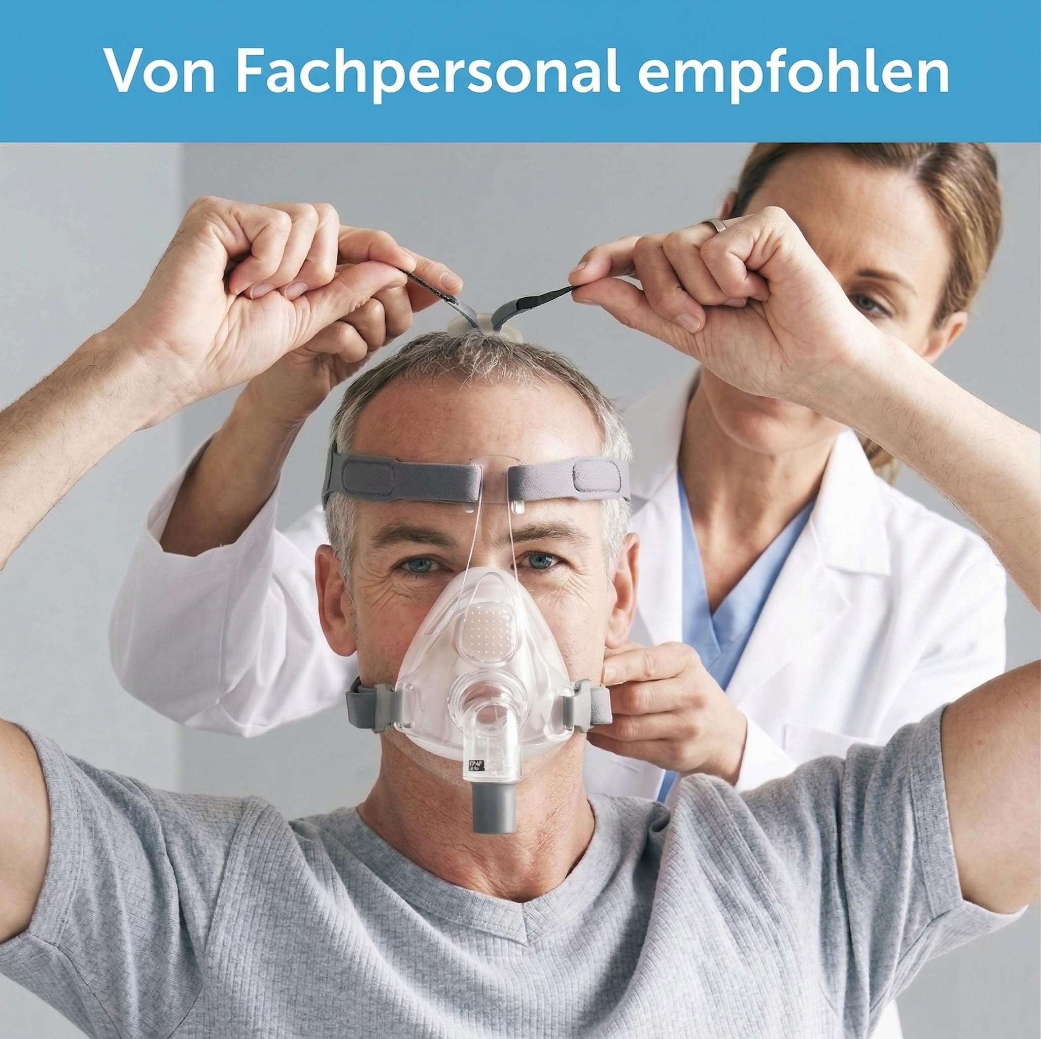 2-Pack 2er Pack CPAP Maske Kopfband Ersatz für Fisher & Paykel Eson & Simplus CPAP Mask – Weiches Neopren Standard Größe Simplus Kopfband für Optimalen Sitz & Komfort