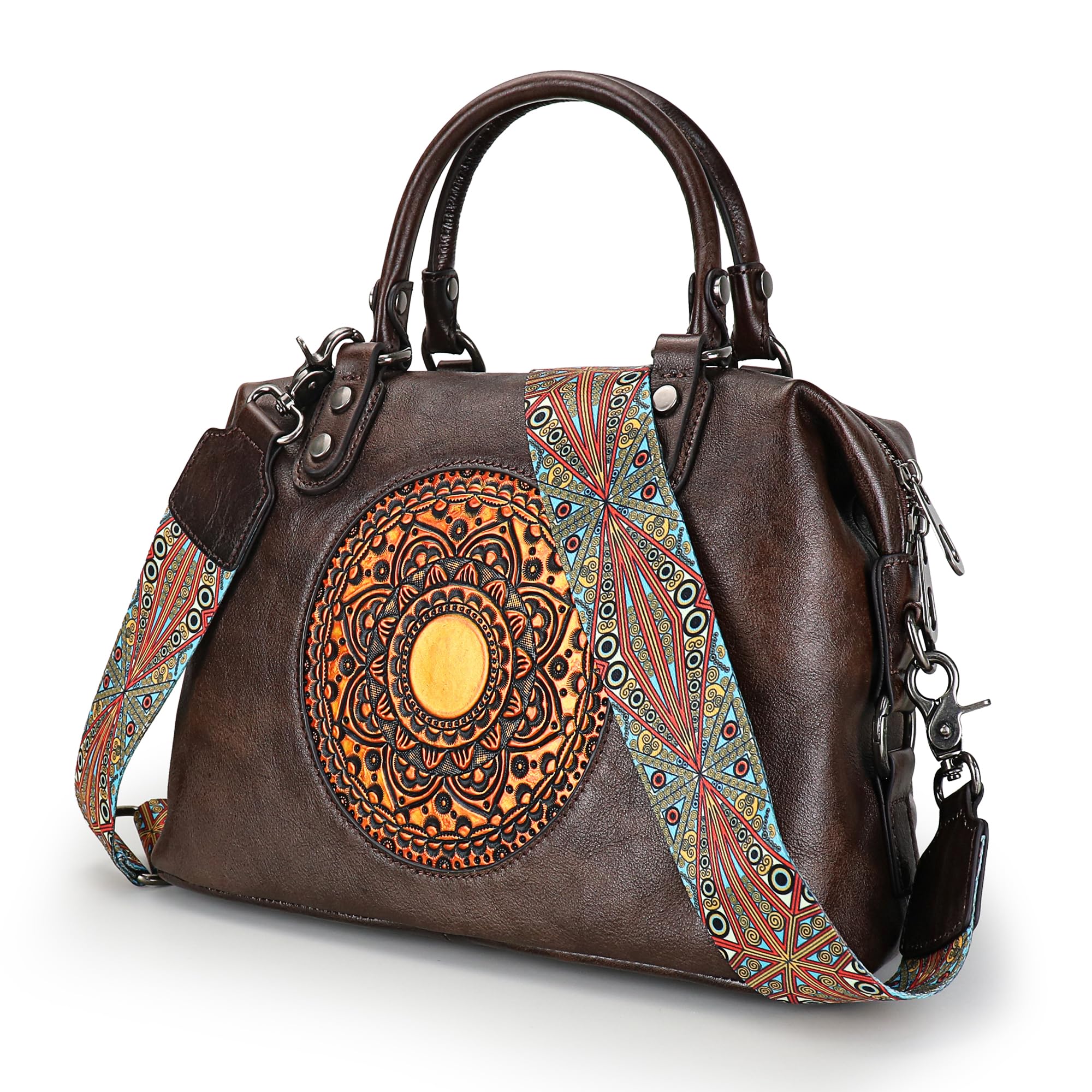 Borse a tracolla da donna, piccole borse a tracolla con tasche multiple, pelle, cerniera, borsa a tracolla alla moda con tracolla regolabile e rimovibile