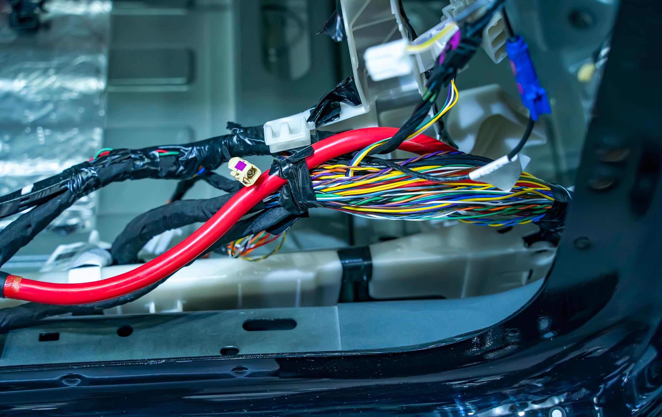 FLRY-B, 10 meter voertuigkabel, 1,5 mm², rood, autokabel, kabel voor elektrische auto