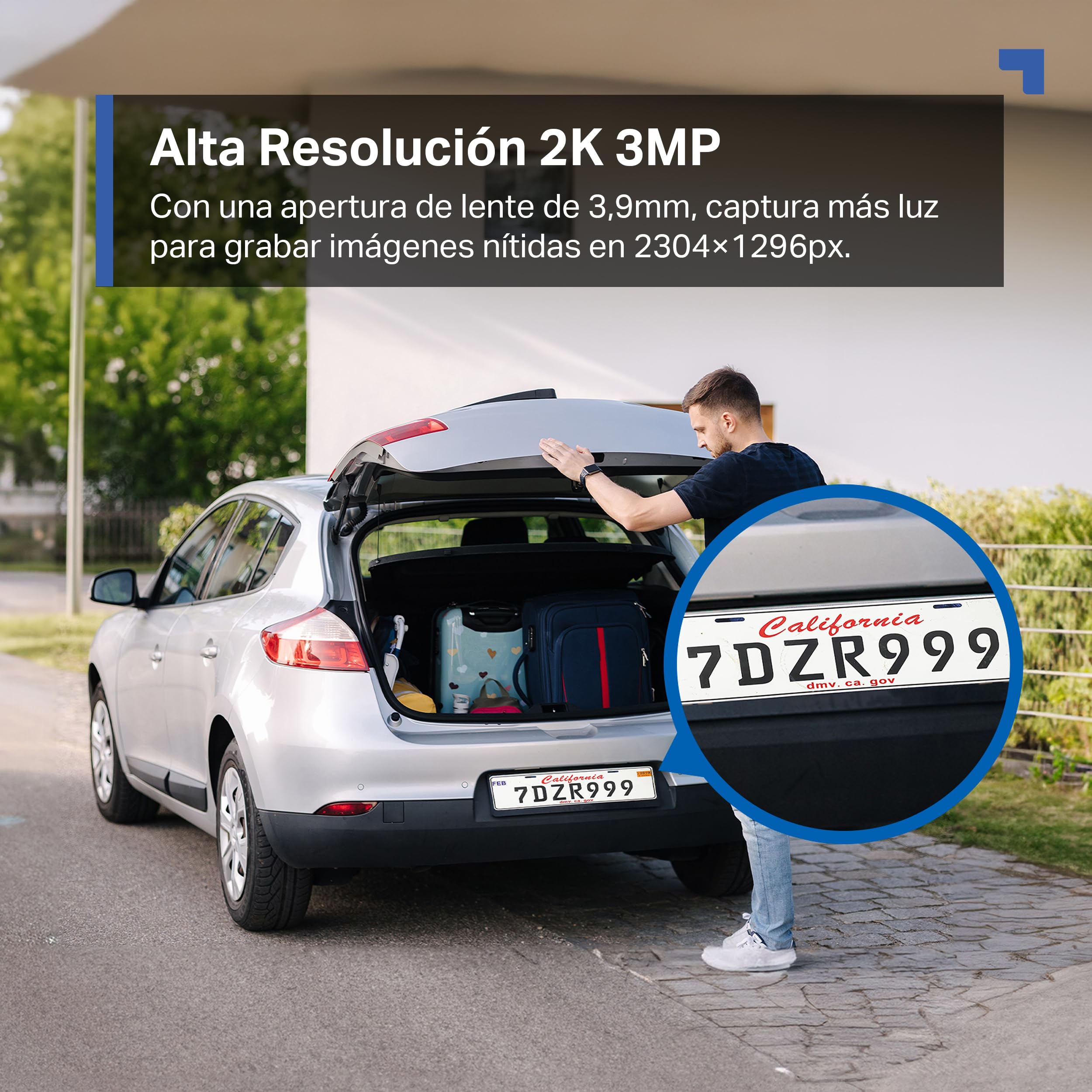 Tapo C51A - Cámara de vigilancia Wi-Fi para Exteriores 360°, visión Nocturna a Todo Color 2k (3 MP), detección Personas con IA Seguimiento Movimiento Inteligente IP65 — view 4