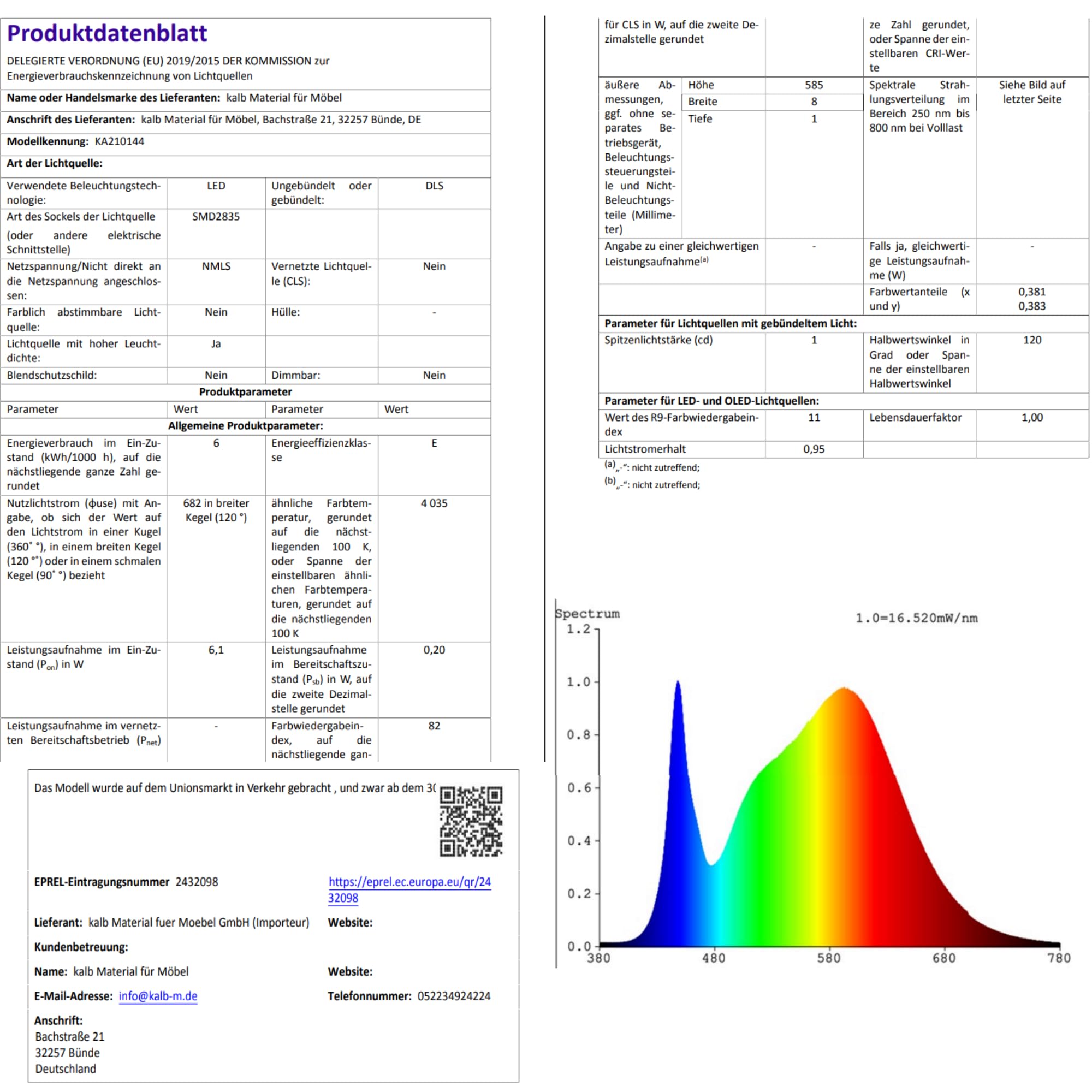 kalb | CURVIA, LED Spiegellampe, Gebogene Spiegelbeleuchtung für runde Spiegel Ø 60, 70 & 80 cm, 12VDC, 6W, neutralweiß 4000K, IP44, flimmerfreies Schminklicht, schwarz matt, Aluminium (60cm)