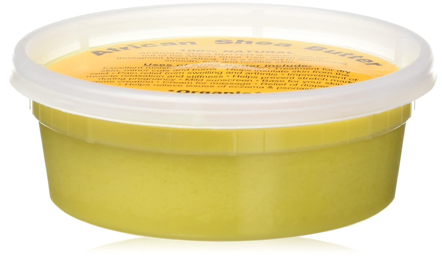 African Shea Butter Cream (100% Pure & Raw, Gold) (8 oz FOUR PACK)