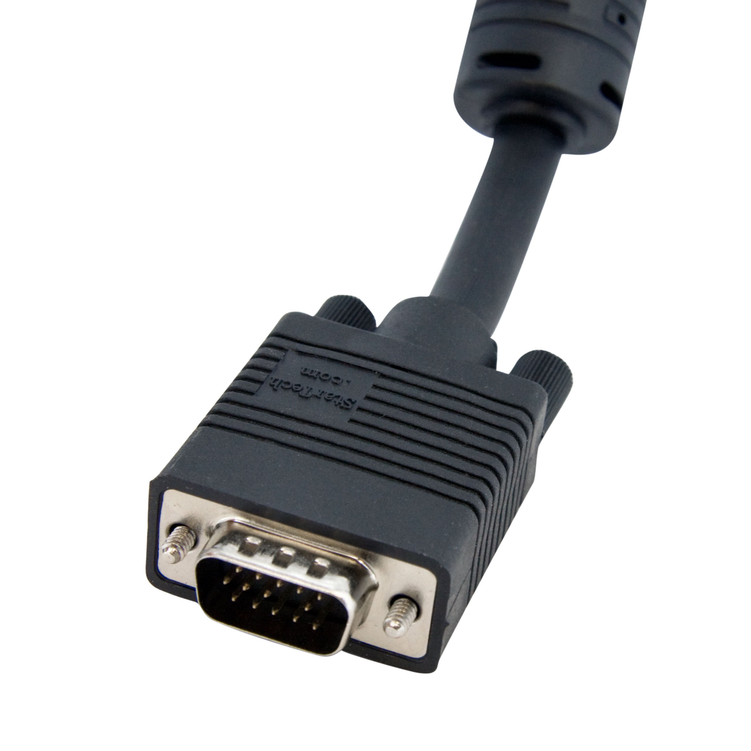 StarTech.com 150 ft Coax High Resolution Monitor VGA Extension Cable – SVGA – Display Extender – HD-15 (M) – HD-15 (F) (MXT101HQ_150), nero