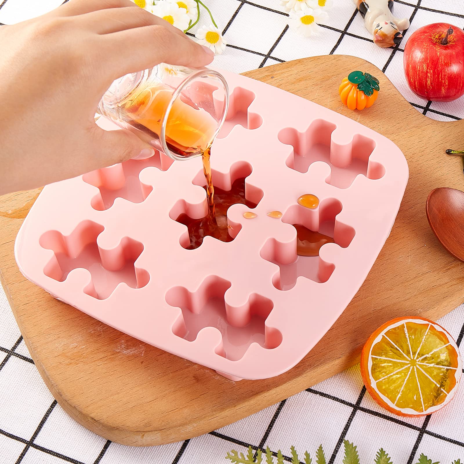 Molde Para Tartas De Pudín De Silicona Suizo Antiadherente Rosa