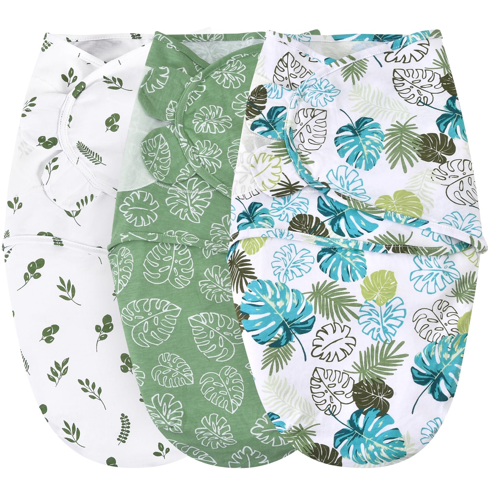 david's kids 100% Cotton 3 Pack Baby Swaddle Wrap for 0-3 Months, Soft Breathable Swaddle Blanket for Newborn Infant, Adjustable Baby Wrap Sleep Sacks