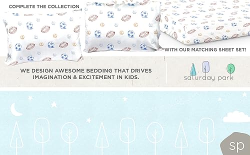Miniatura 8 de Saturday Park Juego de funda de edredón y funda de almohada de tamaño individual a rayas vintage, juego de edredón de 2 piezas, 100% algodón