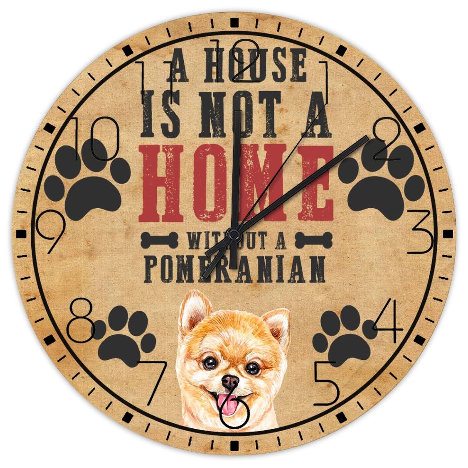 Horloge murale en bois à piles sans tic-tac pour cuisine et maison