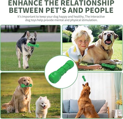 Miniatura 7 de Juguetes chirriantes para perros, casi indestructibles, resistentes y duraderos, juguetes masticables para masticadores agresivos, limpieza de
