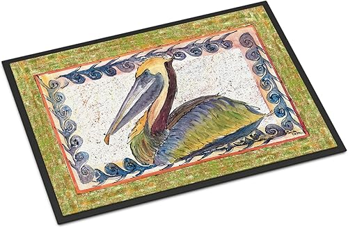 Caroline's Treasures 8057-JMAT Pelican - Tapete para interiores o exteriores, 24 x 36 pulgadas, 36 pulgadas de largo x 24 pulgadas de ancho,