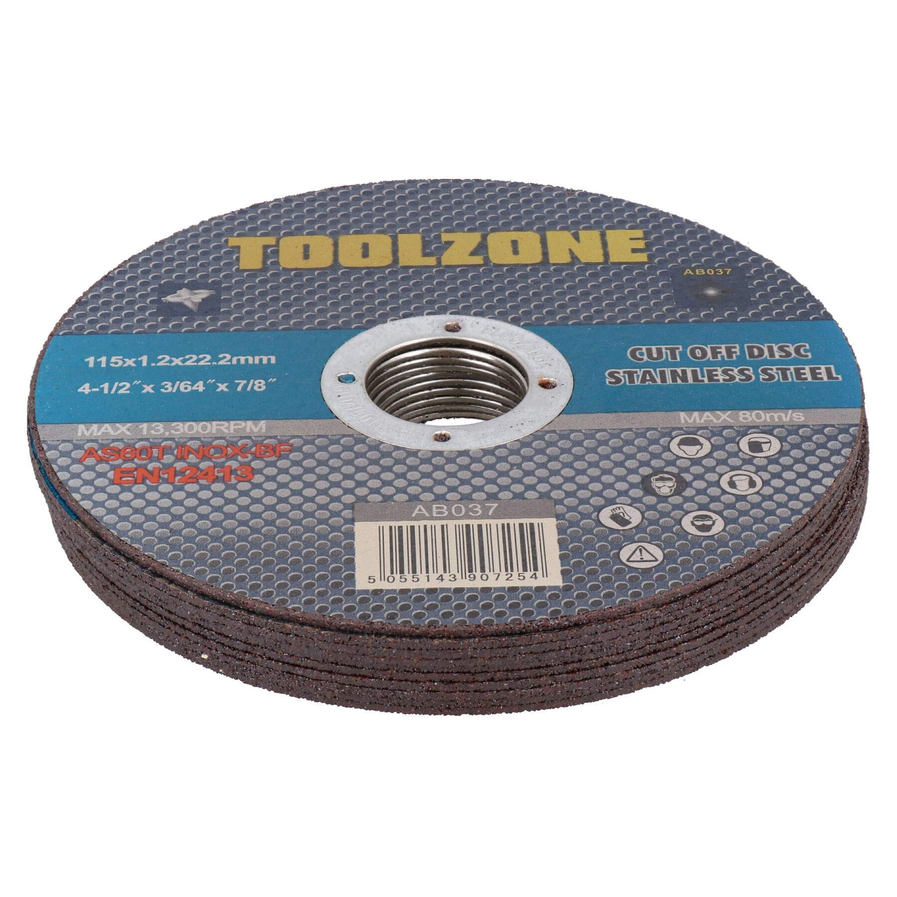Lama da taglio in metallo/acciaio per smerigliatrice angolare, 115 mm x 1,2 mm, 200 pezzi
