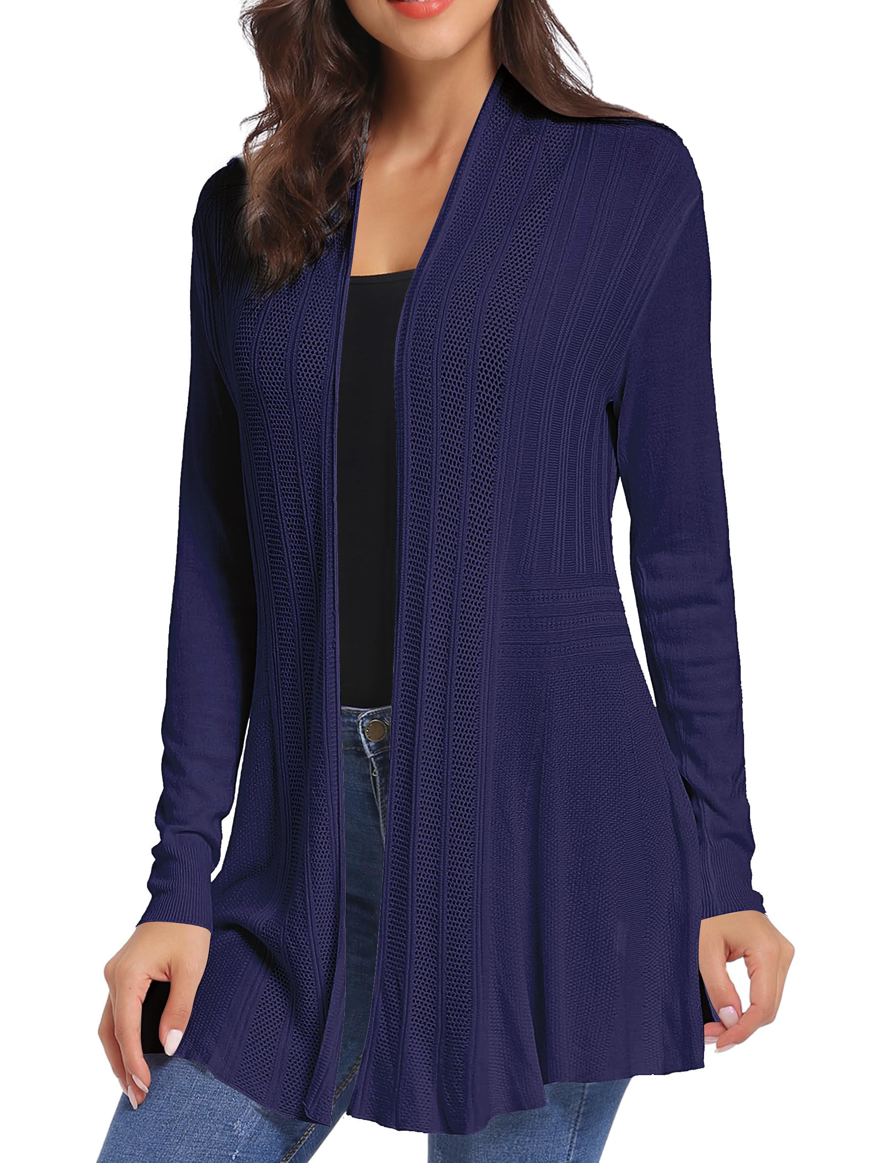 iClosam Cárdigan Largo de Casual para Mujer Talla Grande Chaqueta Chal Mujer Verano Outerwear Jersey Bolero Cárdigan Kimono Señoras Tops Ropa de Playa Camisolas y Pareos