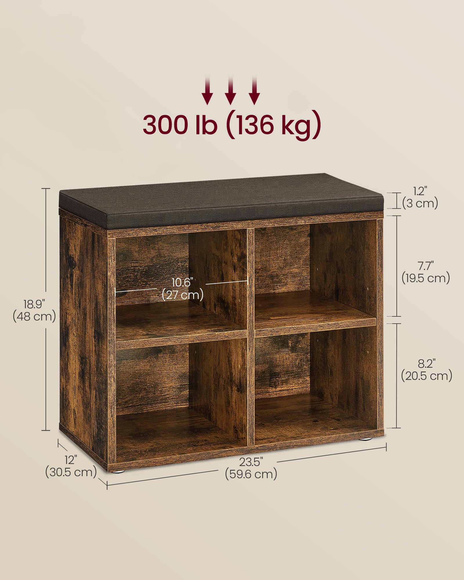 VASAGLE Schoenenbank, Bank, 2 Open Vakken, Opbergruimte Onder Het Deks Schoenenrek Gestoffeerde Zitting Hal Slaapkamer En Entree 100 X 30 X 48 Cm Wit Lhs21wt VASAGLE Schoenenbank, Bank, 2 Open Vakken, Opbergruimte Onder Het Deks Schoenenrek Gestoffeerde Zitting Hal Slaapkamer En Entree 100 X 30 X 48 Cm Wit Lhs21wt