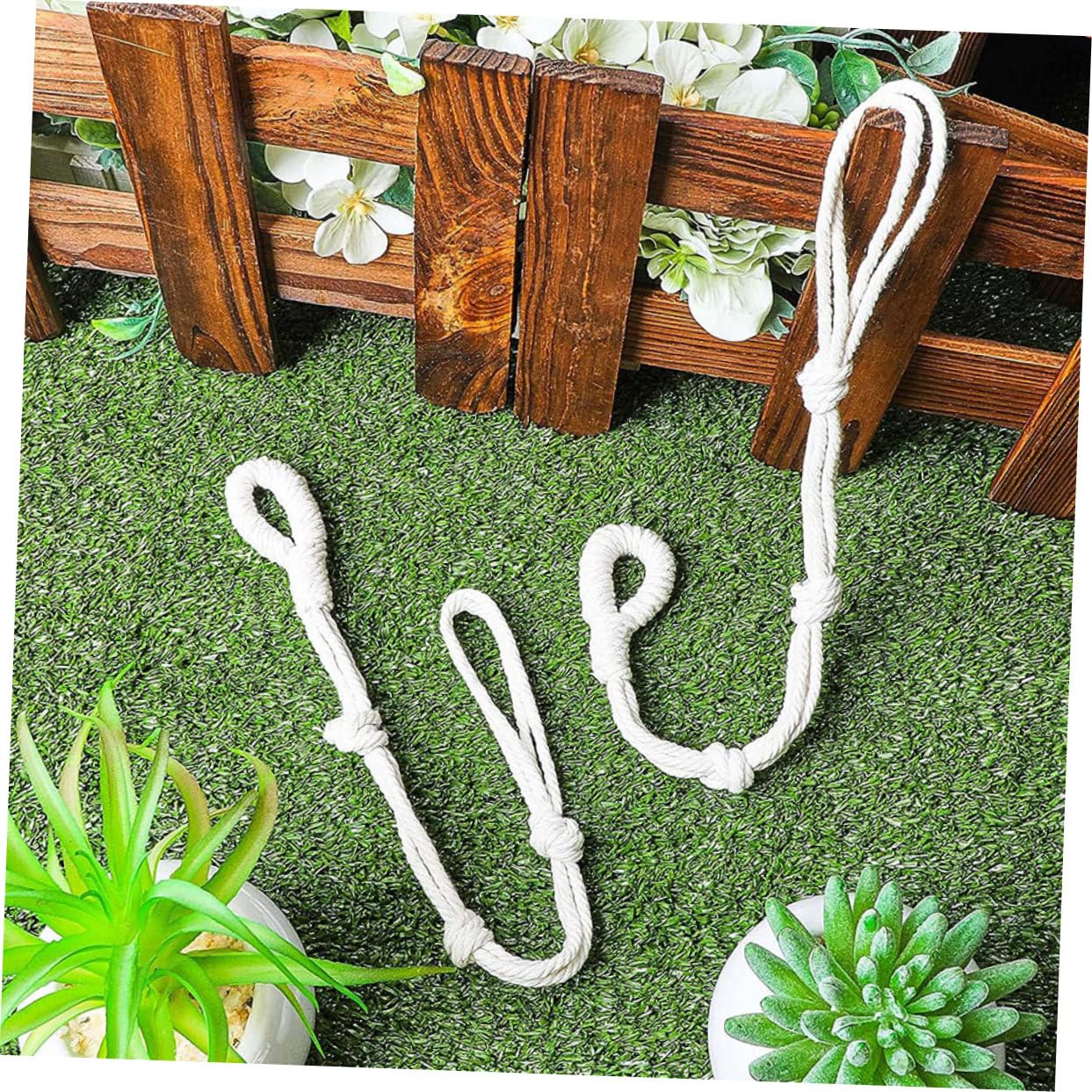 BESPORTBLE 20pezzi Ganci Macramè Per Piante Regolabili Supporti Per Vasi Da Fiori Per Decorazione Interna Ed Esterna Per Balconi e