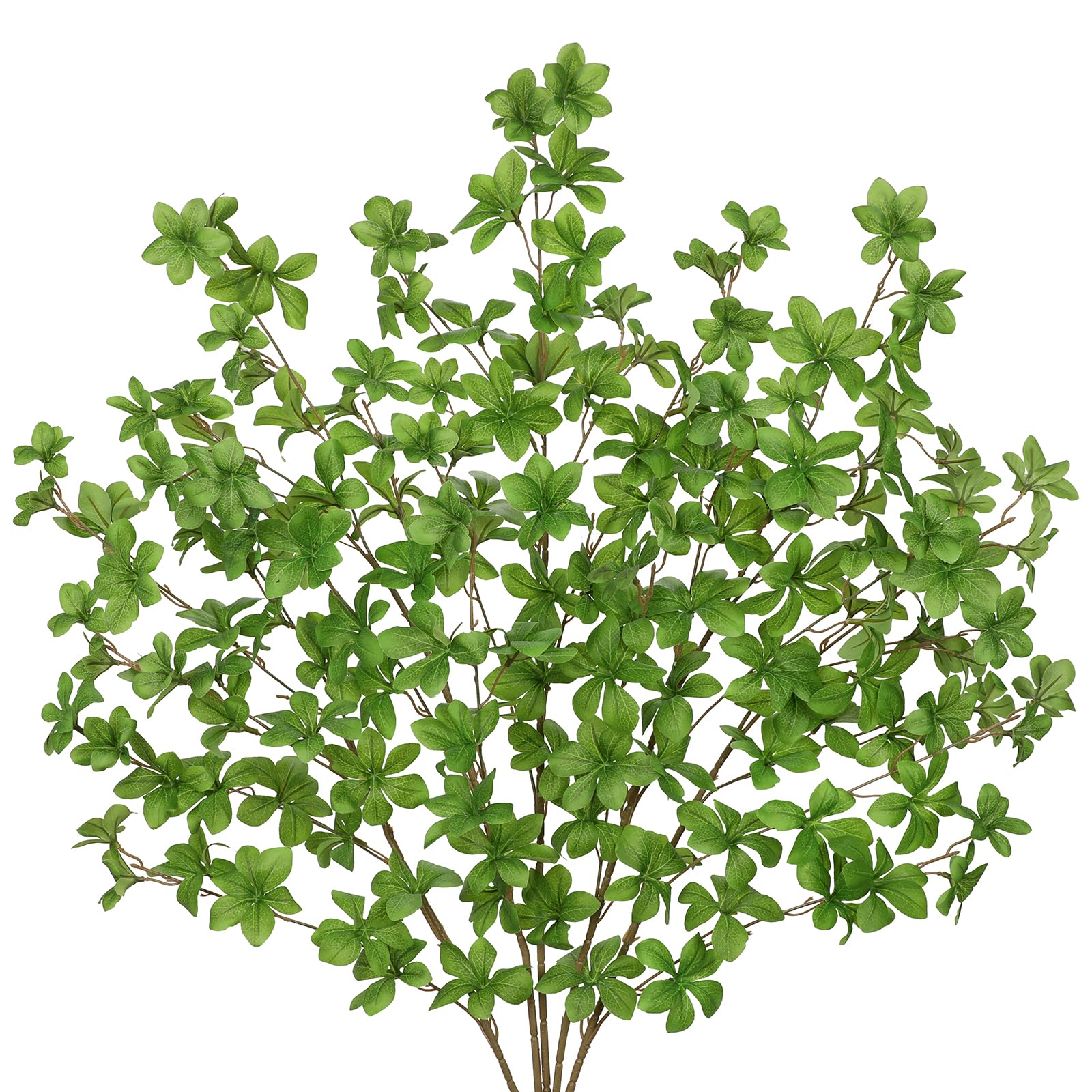 Arborus 5PCS Artificial Leaves with Stems 33.5" Tall Artificial Enkianthus Long Branch with Foliage Decorative Branches Faux Leaves for Home Wedding Party Floral Arrangement Centerpiece Decor
