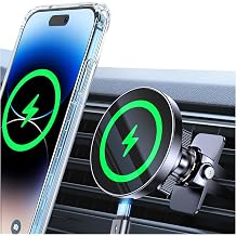 for MagSafe Car Mount Charger20* N55 Magnet carmount 2.0 Magnietic Phone Holders for Your Car Air Vent Phone Mount for Car Vent Dashboard Wireless Car Charger for iPhone 17-12 Pro Max Magsafe Case