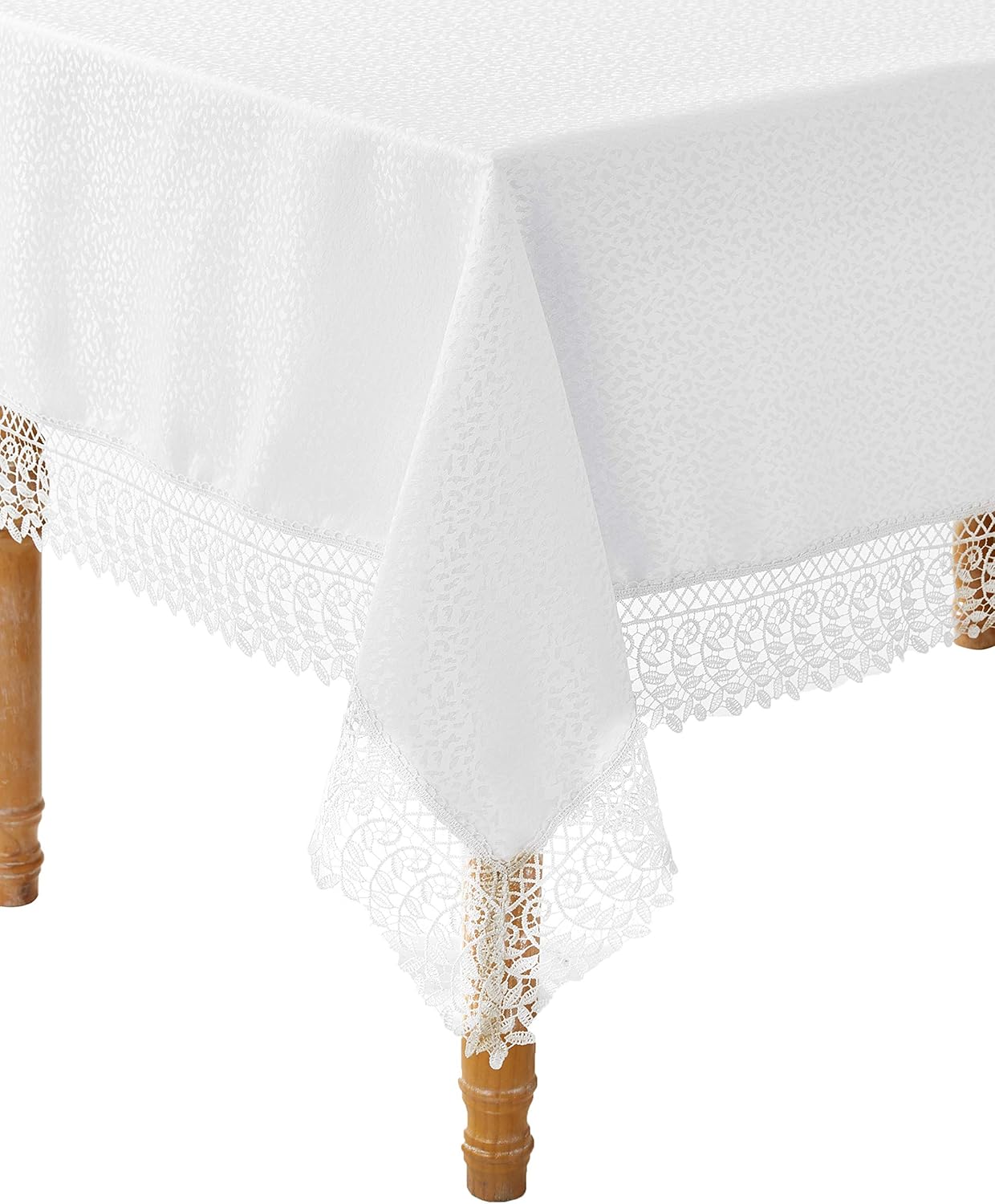 Violet Linen Legacy Cobblestone Design Macramame Nappe En