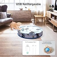 Vista 7 de Interactive Cat Toys for Indoor Cats 2025 New Speedy Ball with Tail Cat Toy Automatic Motion Activated Moving Ball Hide and Seek Game for Indoor