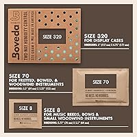 Vista 3 de Boveda Instrumentos musicales de madera, control de humedad de 2 vías RH, 49% RH, tamaño 67 para instrumentos de madera, protege todos