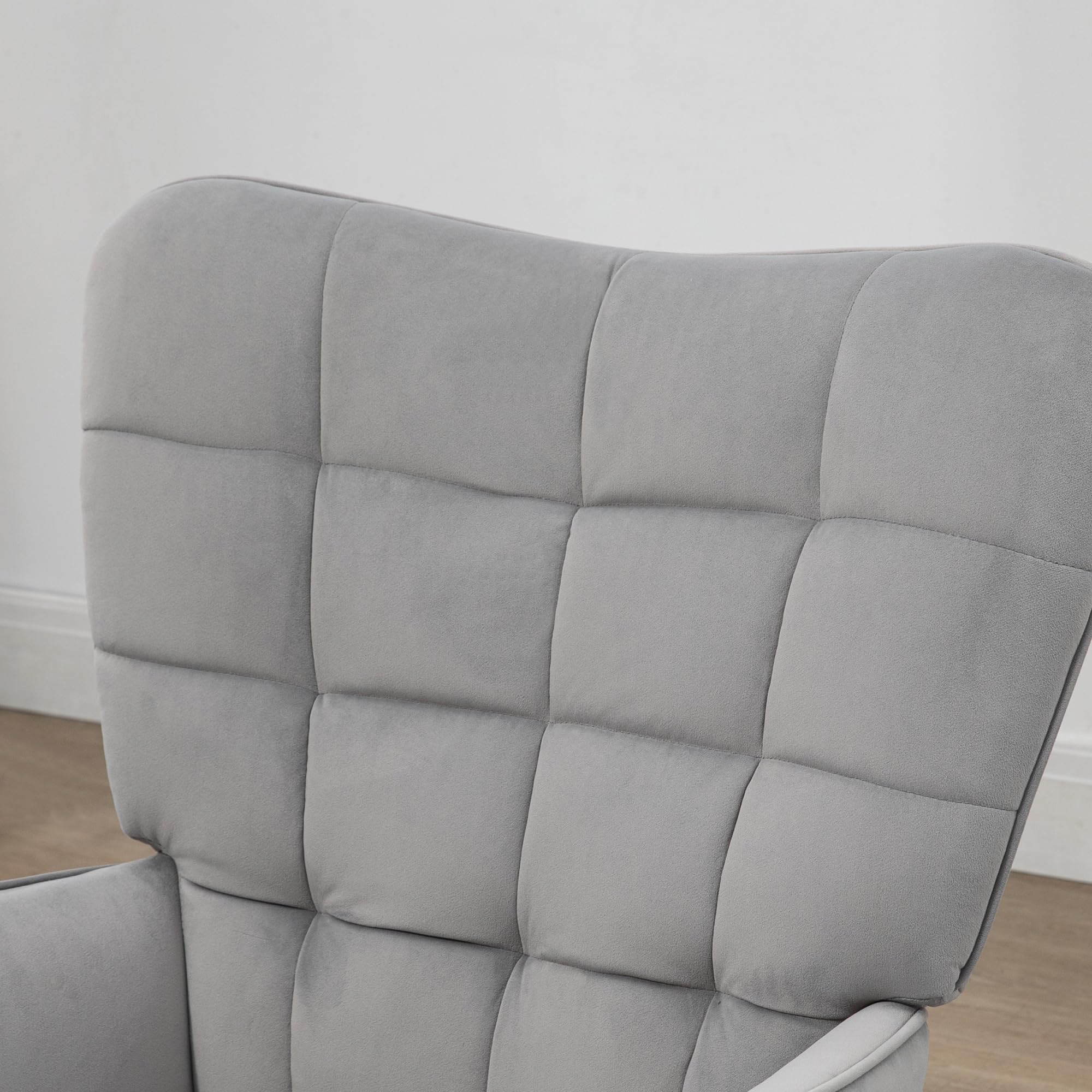 HOMCOM 2-delige Fauteuilset Fauteuil Met Voetenbank Relaxfauteuil Met Voetenbank Verstelbare Hoogte Verstelbare Rugleuning Zwart