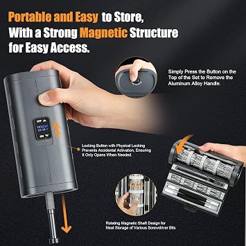 83-In-1 Mini Electric Screwdriver Set Cordless Precision Screwdriver