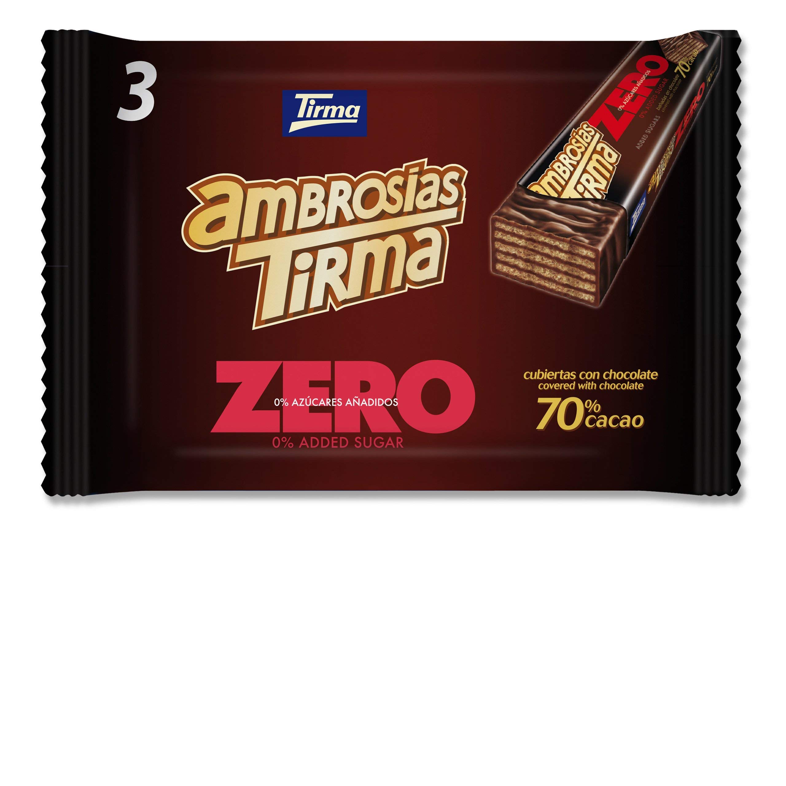 Buy Tirma Zero No Added Sugars 70 Dark Chocolate Wafers 64.5g 1 Gift
