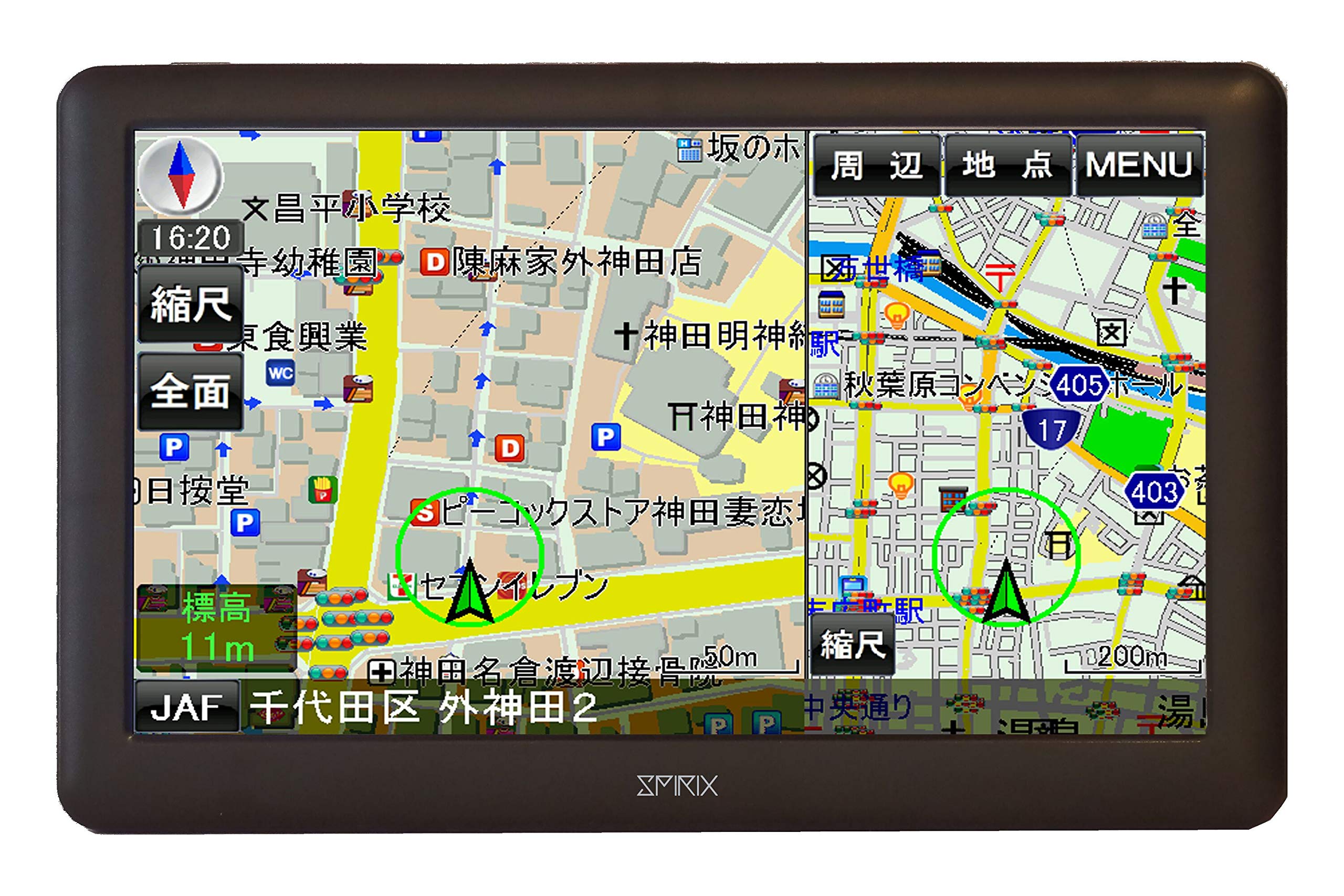 ヤマケン7インチ ポータブル ナビゲーション AID社 SX-WG27SP Amazon | 7インチワンセグチューナー GPS内蔵ポータブルナビゲーション