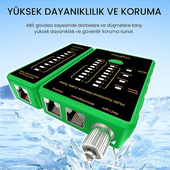 Veggieg Multi Fonksiyonel Fiber Optik RJ45 Network Ethernet Ağ Kablo Test Cihazı