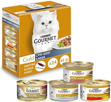 Gourmet Gold  ifte Lezzet Kar k Kedi Ya  Mamas  24x85 gr